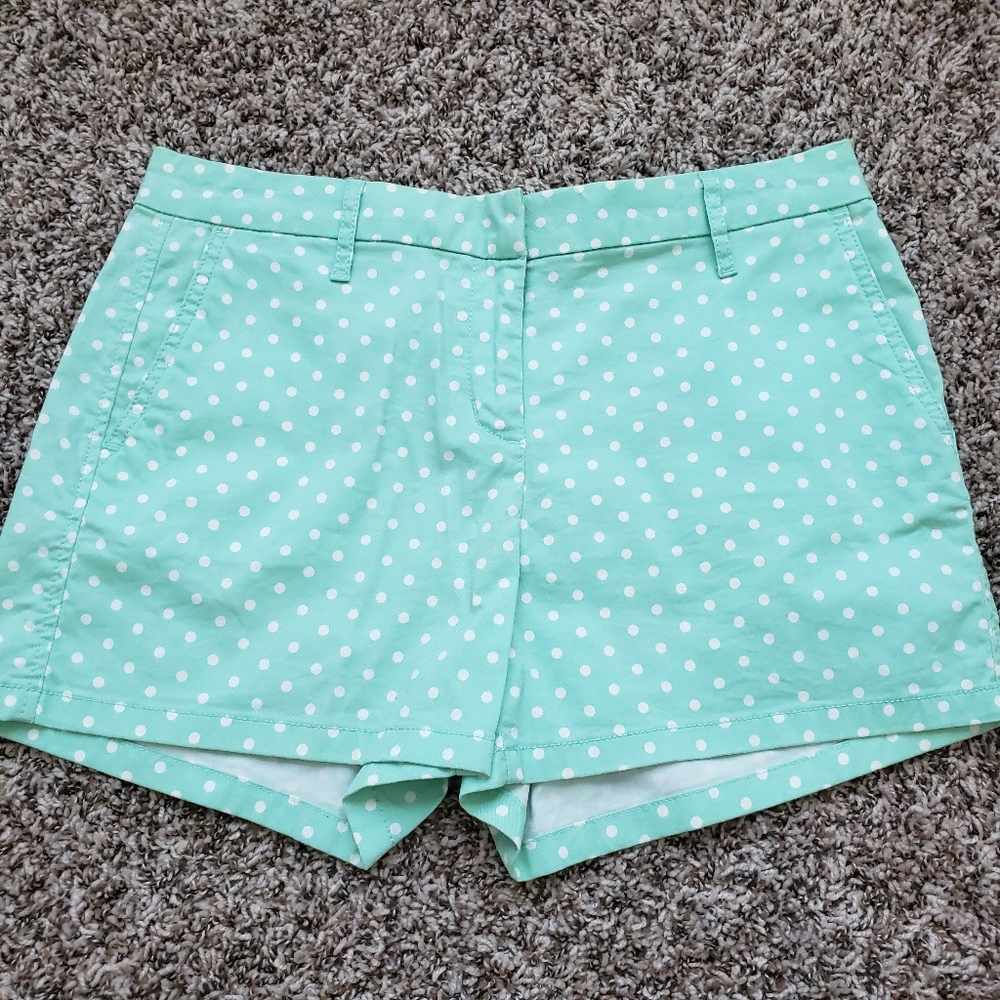 Mint Green Polka Dot Shorts